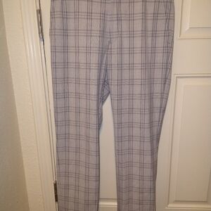 Tommy Hilfiger Plaid Polyester Blend Chino Pants Men's sz 32x30.
